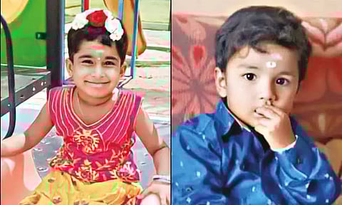 கிணற்றில் மூழ்கி அக்காள், தம்பி பலி