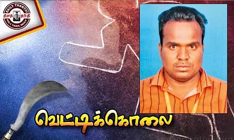 சோழவரம் அருகே முன்விரோதத்தில் பயங்கரம்: மோட்டார் சைக்கிளை வழிமறித்து வாலிபர் வெட்டிக்கொலை