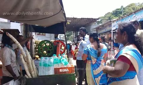 10 கிலோ பிளாஸ்டிக் பொருட்கள் பறிமுதல்