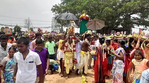 கம்பைநல்லூர் அருகேமாரியம்மன் கோவில் திருவிழா