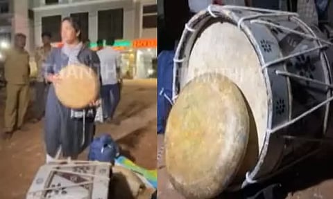 பறை இசைக்கருவியை எடுத்து வந்த மாணவியை பாதி வழியில் இறக்கிவிட்ட விவகாரம் - அரசு பேருந்து நடத்துனர் சஸ்பெண்ட்