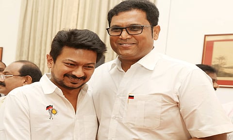 அமைச்சராக பொறுப்பேற்றுள்ள டி.ஆர்.பி ராஜாவின் பணி சிறக்கட்டும்" -அமைச்சர் உதயநிதி ஸ்டாலின் வாழ்த்து