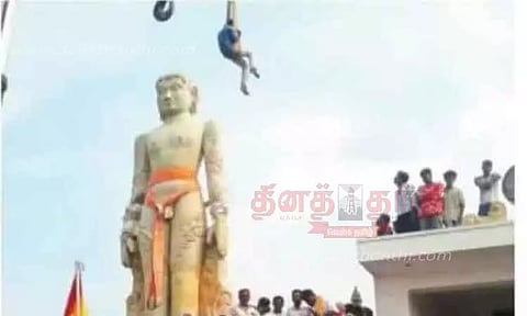 24 அடி உயர பாகுபலி சிலை பிரதிஷ்டை