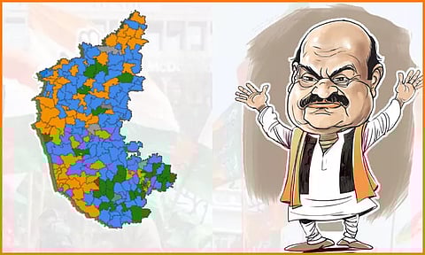கர்நாடகா தேர்தல்: பா.ஜ.க.வை சேர்ந்த 8 மந்திரிகள் தோல்வி முகம்...!