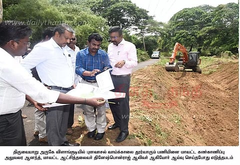 வாய்க்கால் தூர்வாரும் பணி