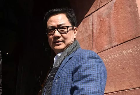 மத்திய சட்டத்துறை மந்திரி கிரண் ரிஜிஜு மாற்றம்; புதிய அமைச்சராக அர்ஜுன் ரா மேவால் நியமனம்