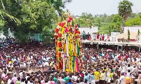 சிந்தலவாடி மகா மாரியம்மன் கோவில் தேரோட்டம்