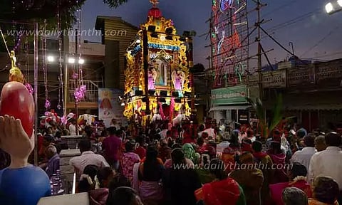 புனித உபகார அன்னை ஆலய திருவிழா தேர் பவனி