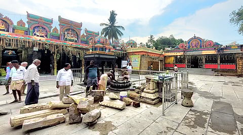 அரியலூர் ஆலந்துறையார் கோவில் கும்பாபிஷேக பணிகள் தீவிரம்