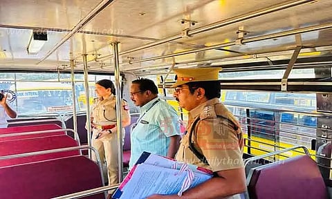 சத்தியில்பள்ளிக்கூட வாகனங்கள் சோதனை