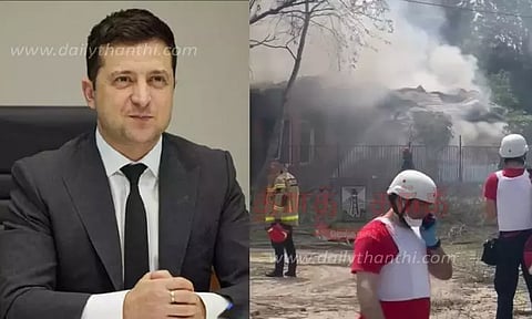 மருத்துவமனையின் மீது ரஷ்யா ஏவுகணை தாக்குதல் - உக்ரைனில் பதற்றம்