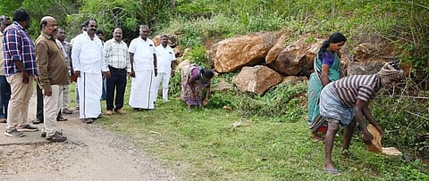 வளர்ச்சி திட்டப்பணிகளை உதயசூரியன் எம்.எல்.ஏ.ஆய்வு