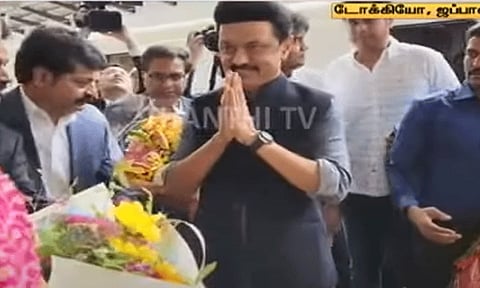 புல்லட் ரெயிலில் டோக்கியோ சென்றார் முதல் அமைச்சர்.. தொழில் நிறுவன அதிகாரிகளை சந்திக்கிறார்