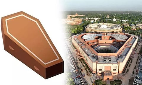 புதிய நாடாளுமன்ற கட்டிடத்தை 'சவப்பெட்டியுடன்' ஒப்பிட்ட ராஷ்டிரிய ஜனதா தளம்