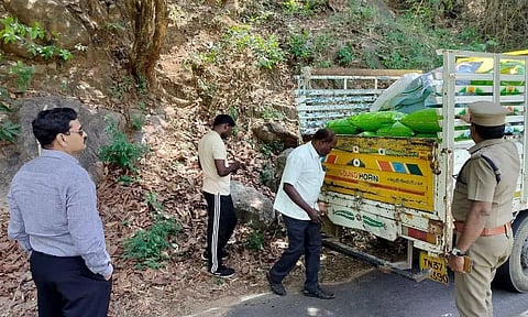 சோதனை சாவடியில் வடக்கு மண்டல மதுவிலக்கு போலீஸ் சூப்பிரண்டு ஆய்வு