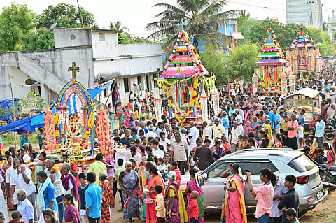 புனித வியாகுல அன்னை ஆலய தேர் பவனி