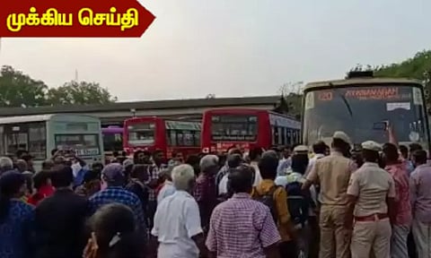 சென்னையில் மாநகர பஸ்கள் வழக்கம் போல் மீண்டும் இயக்கம்: போக்குவரத்து ஊழியர்களின் போராட்டம் முடிவு