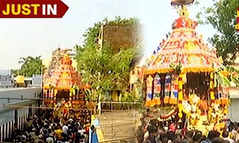 வைகாசி விசாகத்தையொட்டி, வடபழனி முருகன் கோயிலில் தேரோட்டம் வெகு விமரிசையாக நடைபெற்ற தேரோட்டம்