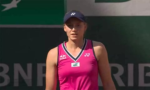 பிரெஞ்சு ஓபன் டென்னிஸ்: எலினா ரைபகினா 2-வது சுற்றுக்கு முன்னேற்றம்