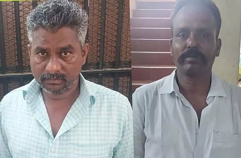 லாட்டரி சீட்டுகள் விற்ற 2 பேர் கைது