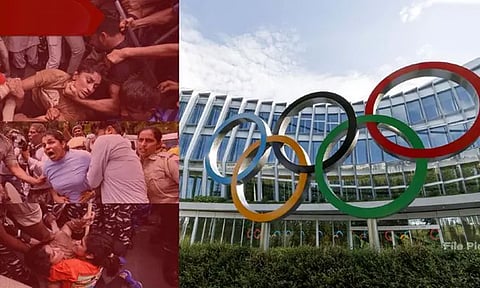 "மல்யுத்த வீராங்கனைகள் காவல்துறையினரால் நடத்தப்பட்ட விதம் கலக்கத்தை ஏற்படுத்துகிறது" - சர்வதேச ஒலிம்பிக் கமிட்டி