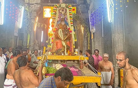 உலகளந்த பெருமாள் கோவிலில் வசந்த உற்சவம்