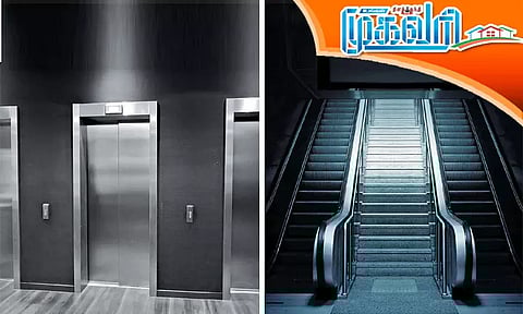 நகரும் படிக்கட்டுகள் - எலிவேட்டர், லிப்ட் மற்றும் எஸ்கலேட்டர்