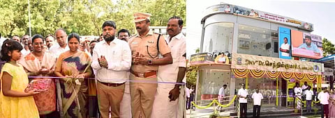 தர்மபுரியில் சூரிய ஒளி மின்சக்தி மூலம் இயங்கும் 2 அடுக்கு நவீன பயணிகள் நிழற்கூடம்