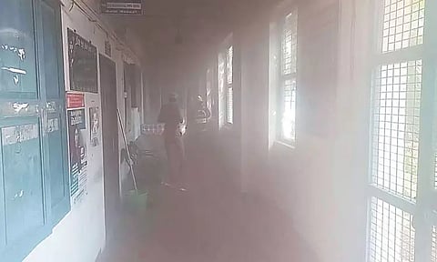 காஞ்சீபுரம் அரசு ஆஸ்பத்திரியில் திடீர் தீ விபத்து