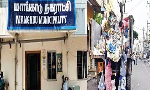 தூய்மை இந்தியா இயக்கம் சார்பில் குப்பைகளை அகற்றும் பணி