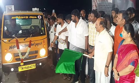 நந்திவரம்-கூடுவாஞ்சேரியில் தூய்மை பணிகளை மேற்கொள்ள 12 மினி ஆட்டோக்கள்