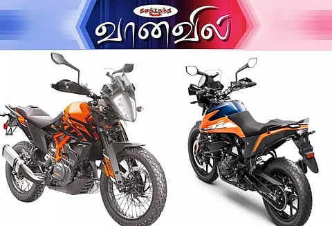 அட்ஜெஸ்டபிள் சஸ்பென்ஷனுடன் கே.டி.எம். 390 அட்வென்சர்