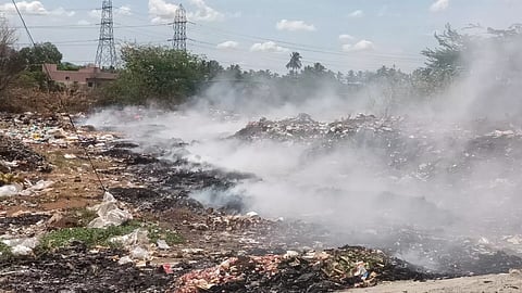 குப்பைக்கிடங்கில் தீ