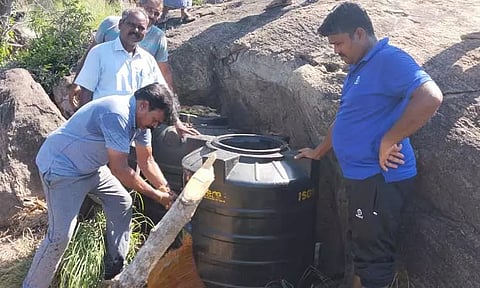 2,200 லிட்டர் சாராய ஊறல் அழிப்பு