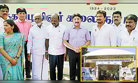 ரூ.1.20 கோடி மதிப்பீட்டில் மெரினா காமராஜர் சாலையில் கருணாநிதி நூற்றாண்டு பஸ் நிலையம்