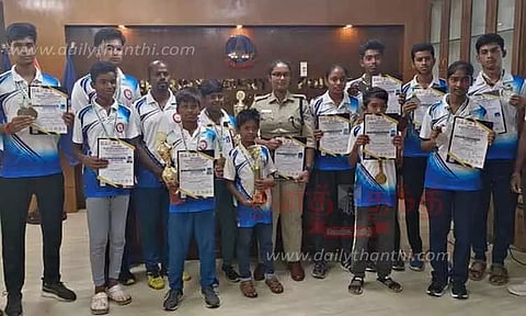 தேசிய அளவிலான விளையாட்டு போட்டிகளில் வெற்றி