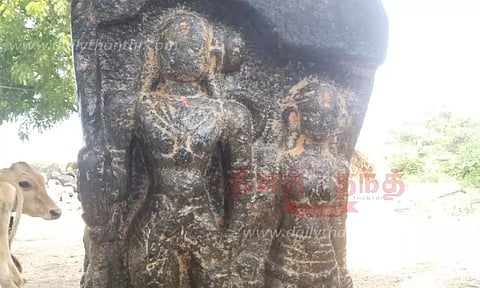 திருமங்கலம் அருகே 300 ஆண்டுகள் பழமையான நாயக்கர் கால நடுகல் கண்டெடுப்பு