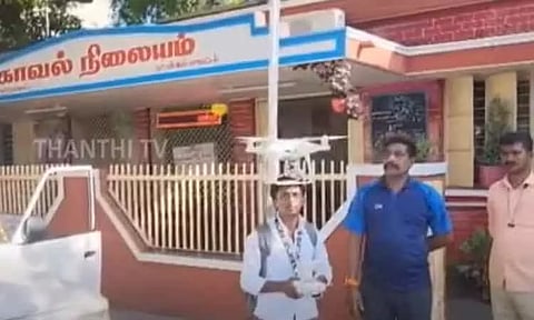 நாமக்கல்லில் சட்டவிரோத மது விற்பனையை தடுக்க டிரோன் கேமரா மூலம் போலீசார் கண்காணிப்பு
