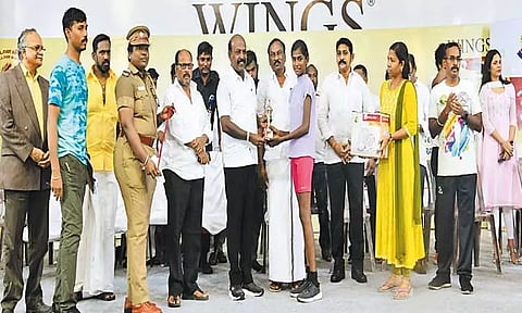 கோயம்பேட்டில் போதை ஒழிப்பு விழிப்புணர்வு மினி மாரத்தான்