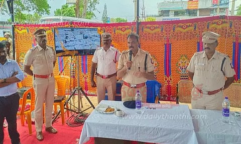 தென்காசி பஸ் நிலையத்தில் 20 நவீன கண்காணிப்பு கேமராக்கள்