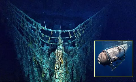 அட்லாண்டிக் கடல் ஆழத்தில் டைட்டானிக் கப்பலின் சிதைந்த பாகங்களை பார்வையிட சென்ற டைட்டன் நீர்மூழ்கி கப்பல் மாயம்