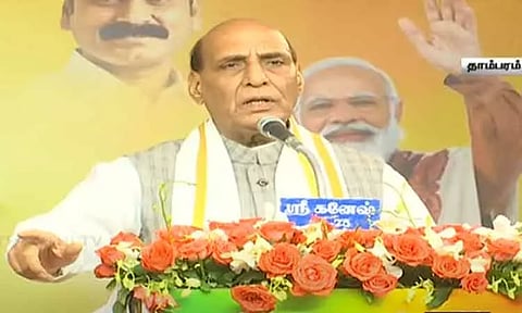 'தி.மு.க.வின் ஊழல் ஆட்சியை நாடே அறிந்திருக்கிறது' - ராஜ்நாத் சிங் கடும் விமர்சனம்