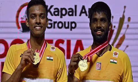 பேட்மிண்டன் தரவரிசையில் சாத்விக்- சிராக் ஜோடி 3-வது இடத்துக்கு முன்னேற்றம்