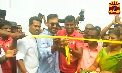 நடராஜன் கிரிக்கெட் மைதானத்தை திறந்து வைத்தார் இந்திய வீரர் தினேஷ் கார்த்திக்..!