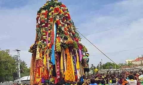 பகவதி அம்மன் கோவிலில் ஆனி தேரோட்டம்