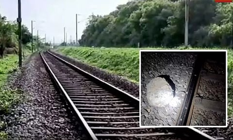 திருப்பத்தூர்: ரெயில் தண்டவாளத்தில் கற்களை வைத்த மர்ம நபர்கள் - சென்னை ரெயிலை கவிழ்க்க சதியா?