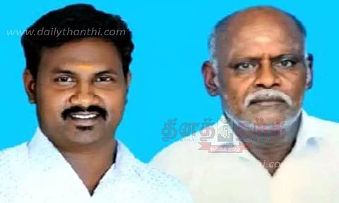 கன்டெய்னர் லாரி சக்கரம் ஏறி தந்தை-மகன் பலி