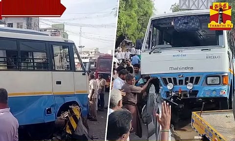 ஈரோடு: பள்ளி வாகனம் கவிழ்ந்து விபத்து - ஓட்டுநர் உட்பட 10-க்கும் மேற்பட்ட பள்ளி குழந்தைகள் காயம்