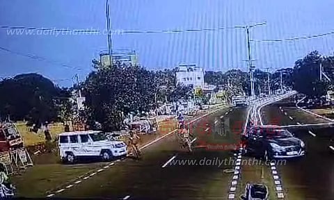 காரில் தப்பி வந்த கொள்ளையர்களை சினிமா பாணியில் துரத்தி பிடித்த போலீசார்-திருவண்ணாமலையில் பரபரப்பு