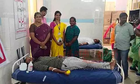 கரூர் மாநகராட்சி சார்பில் ரத்ததான முகாம்